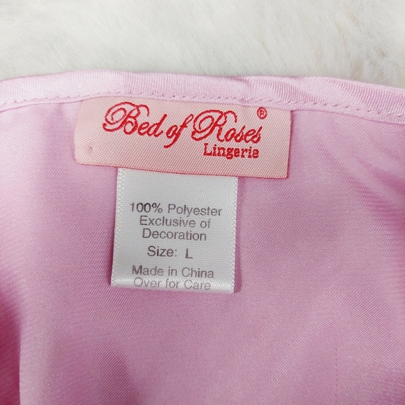 Bed of Roses Lingerie Pink Summer Evening Lace Sleepwear Chemise P1305 - Picture 6 of 8